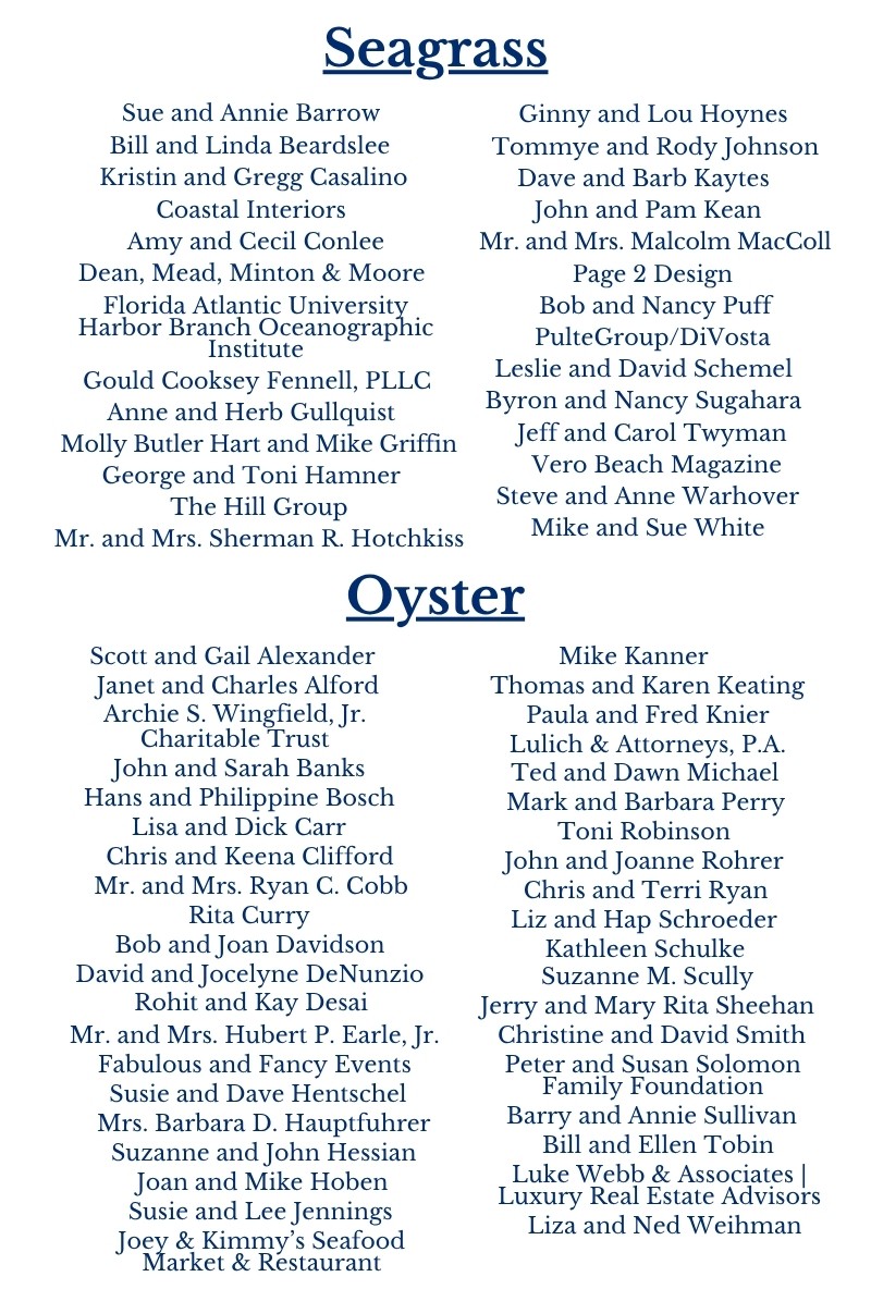 2025 Annual Benefit Sponsors