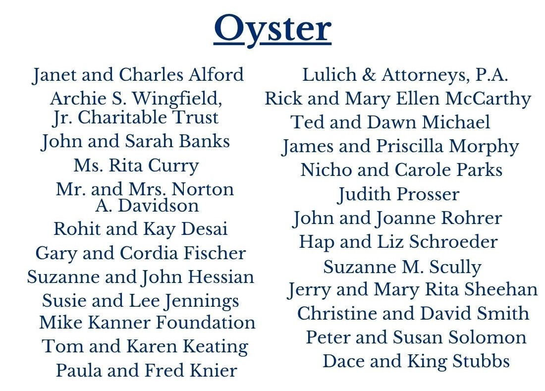 2026 Annual Benefit Sponsors